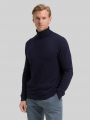 Tom Tailor Rollkragenpullover mit Kaschmir-Anteil - Knitted Navy Melange Tom Tailor Rollkragenpullover mit Kaschmir-Anteil - Knitted Navy Melange