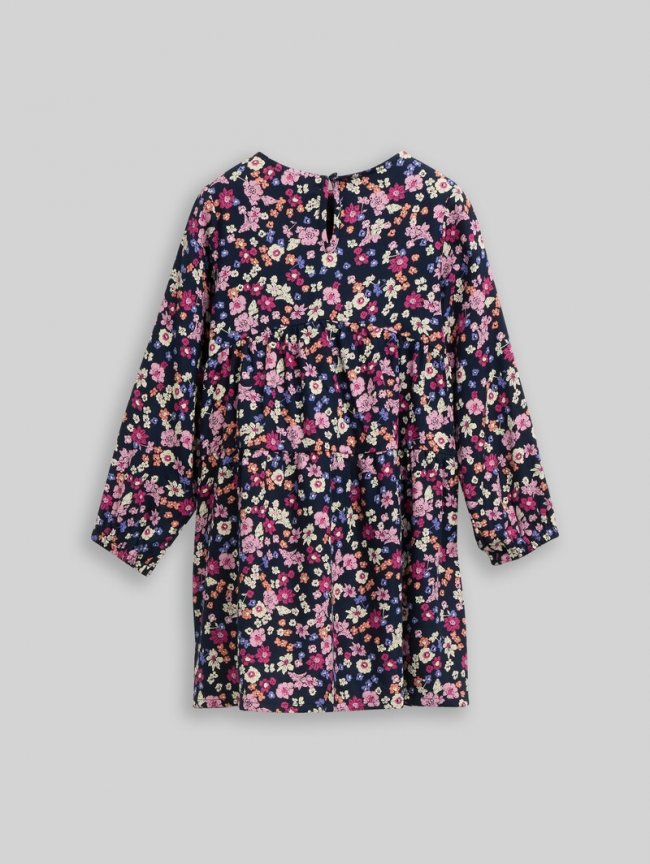Tom Tailor Mini-Kleid mit Blumenmuster - Blue Multicolor Flower Print Tom Tailor Mini-Kleid mit Blumenmuster - Blue Multicolor Flower Print
