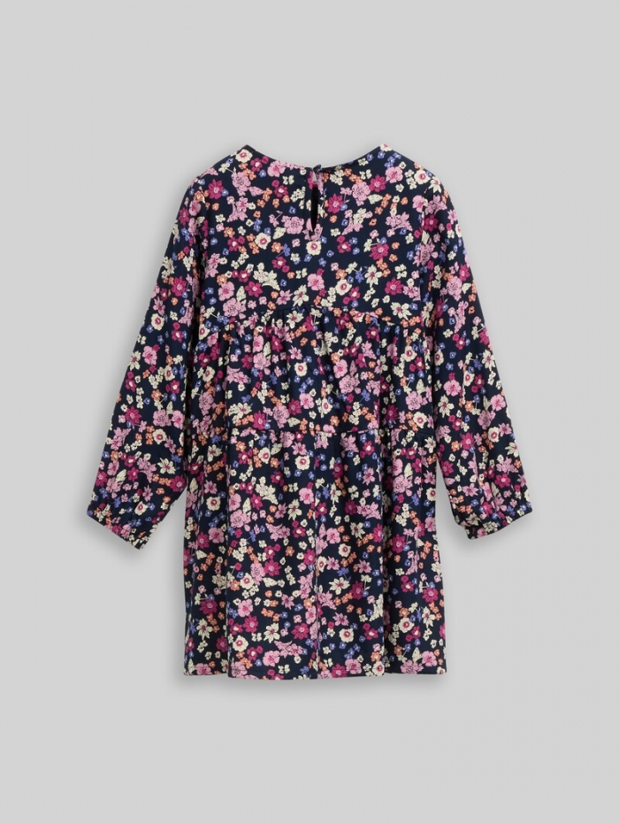 Tom Tailor Mini-Kleid mit Blumenmuster - Blue Multicolor Flower Print Tom Tailor Mini-Kleid mit Blumenmuster - Blue Multicolor Flower Print