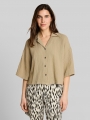 Tom Tailor Oversize Musselin Bluse aus Baumwolle - Silver Olive Tom Tailor Oversize Musselin Bluse aus Baumwolle - Silver Olive