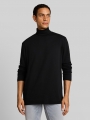 Tom Tailor Rollkragenshirt mit Logo-Print - Black Tom Tailor Rollkragenshirt mit Logo-Print - Black