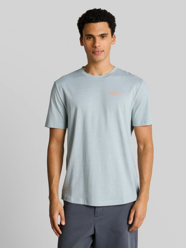 Tom Tailor T-Shirt mit feinem Streifenmuster - Green White Fine Stripe Tom Tailor T-Shirt mit feinem Streifenmuster - Green White Fine Stripe