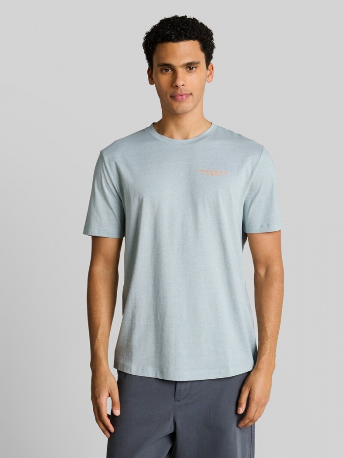 Tom Tailor T-Shirt mit feinem Streifenmuster - Green White Fine Stripe Tom Tailor T-Shirt mit feinem Streifenmuster - Green White Fine Stripe