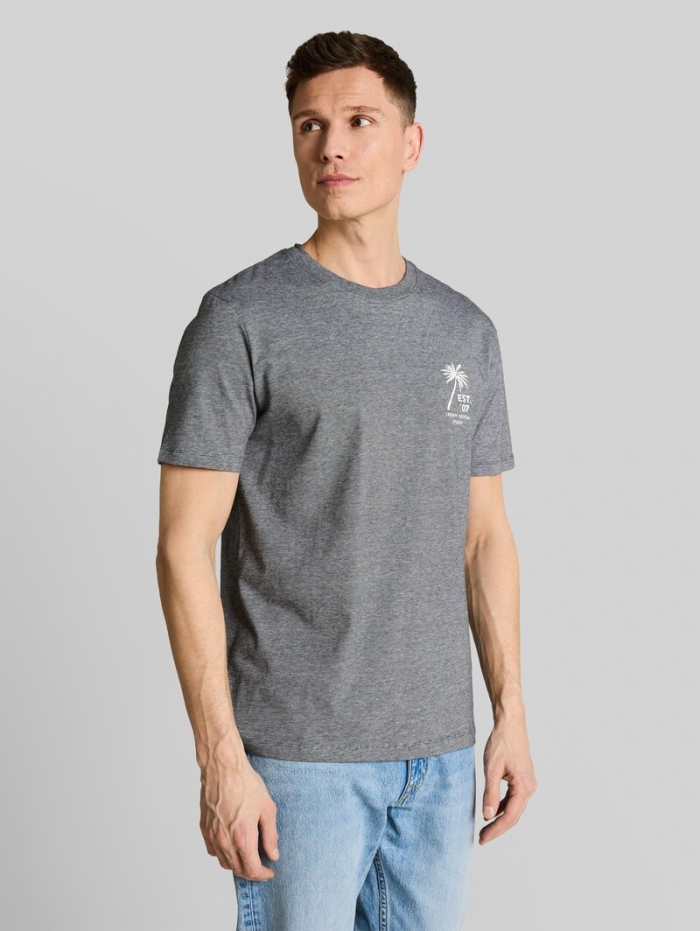 Tom Tailor T-Shirt mit Palmenprint - Black Tom Tailor T-Shirt mit Palmenprint - Black