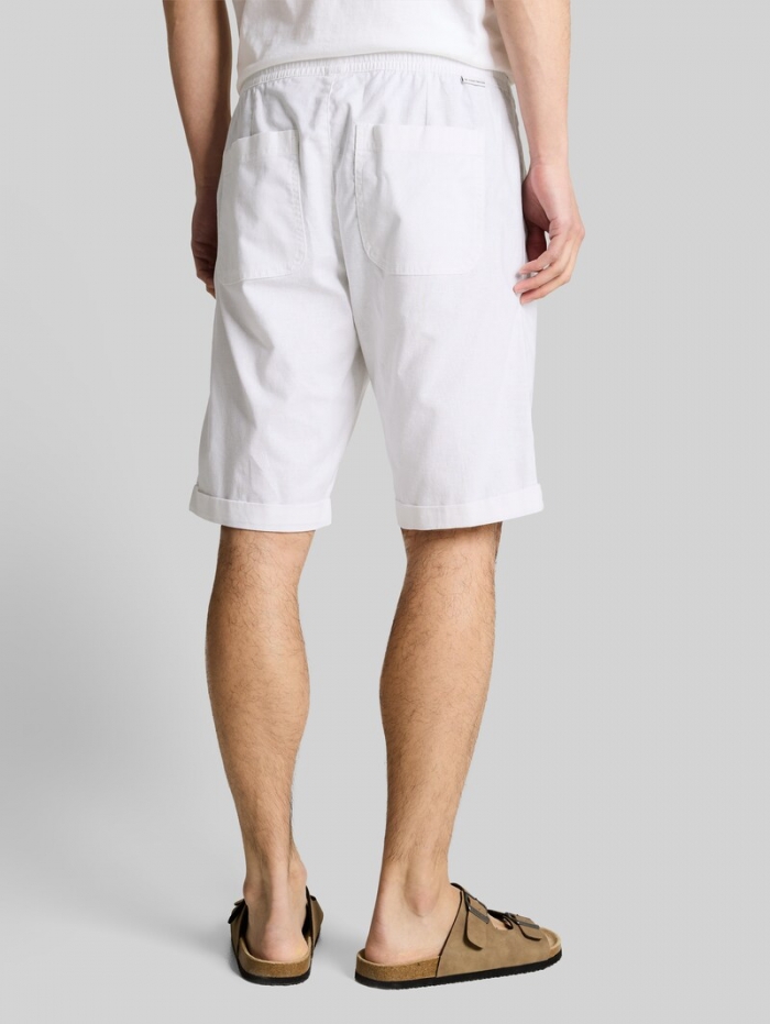 Tom Tailor TTREGULAR Shorts mit Leinenanteil - White Tom Tailor TTREGULAR Shorts mit Leinenanteil - White