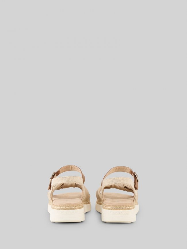 Tom Tailor Sandalen mit Bast-Details - Gold Tom Tailor Sandalen mit Bast-Details - Gold