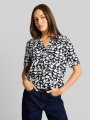 Tom Tailor Bluse mit Muster - Blue Ginkgo Minimal
