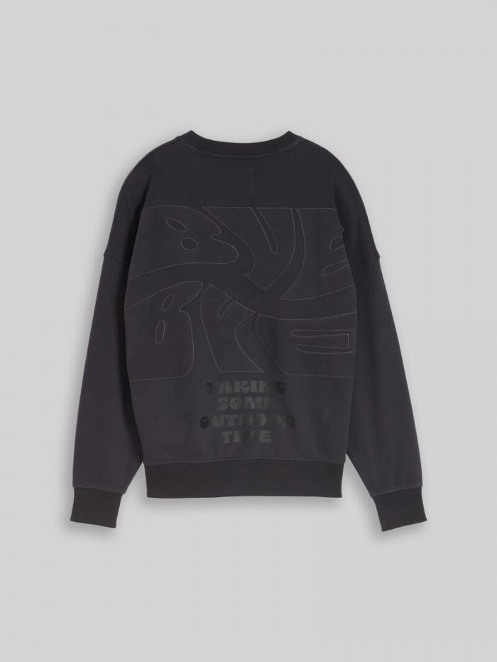 Tom Tailor Oversize Sweatshirt mit Rückenprint - Coal Grey Tom Tailor Oversize Sweatshirt mit Rückenprint - Coal Grey