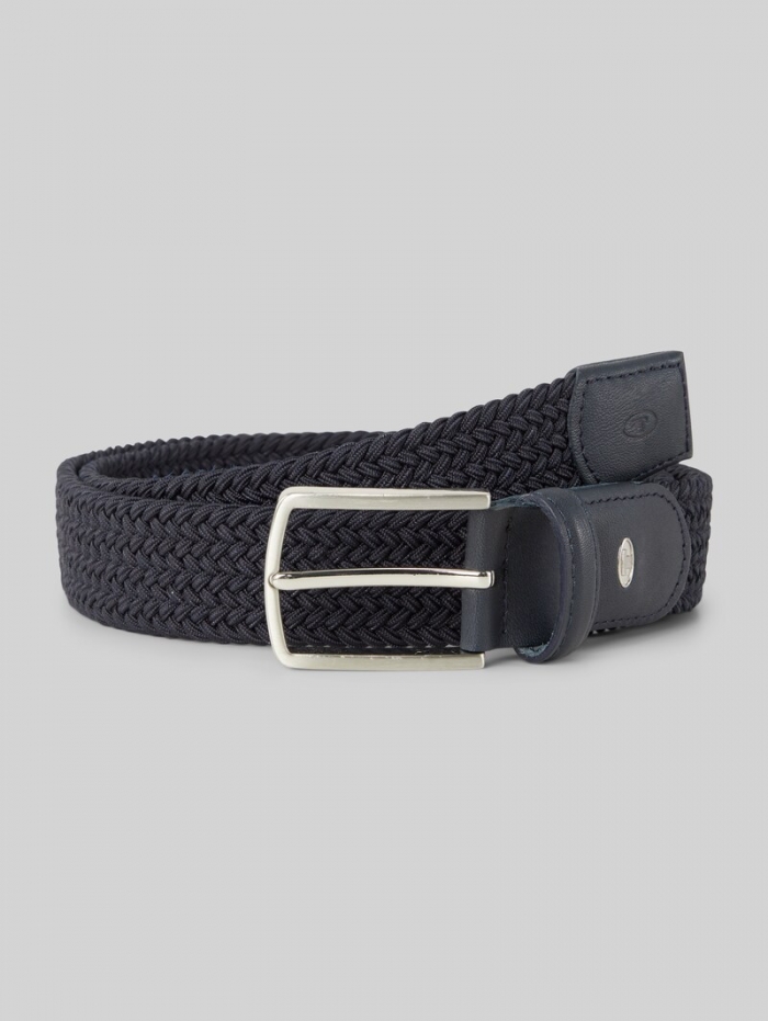 Tom Tailor TTALEX elastischer Flechtgürtel mit eckiger Dornschließe - Navy Uni Tom Tailor TTALEX elastischer Flechtgürtel mit eckiger Dornschließe - Navy Uni