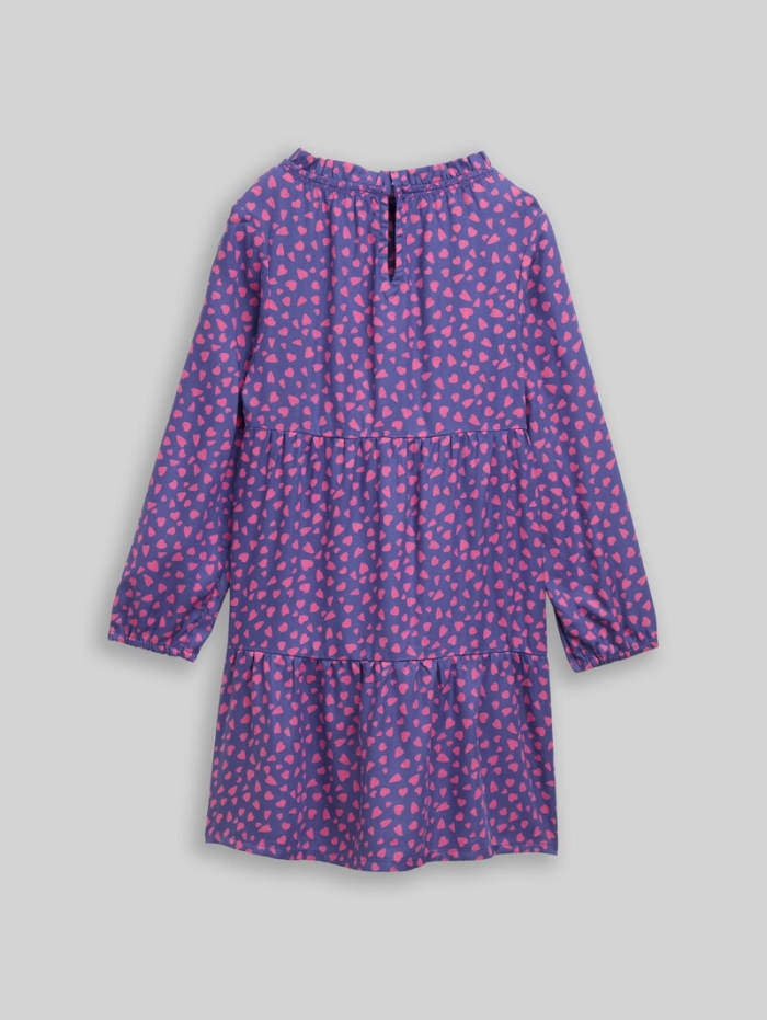 Tom Tailor Mini-Kleid mit Allover-Print - Dark Blue Pink Heart Tom Tailor Mini-Kleid mit Allover-Print - Dark Blue Pink Heart