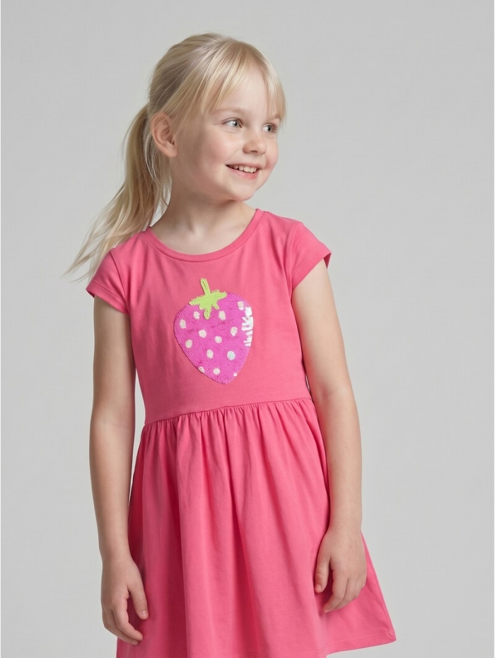 Tom Tailor Mini-Kleid mit Wendepailletten - Flashy Pink Tom Tailor Mini-Kleid mit Wendepailletten - Flashy Pink