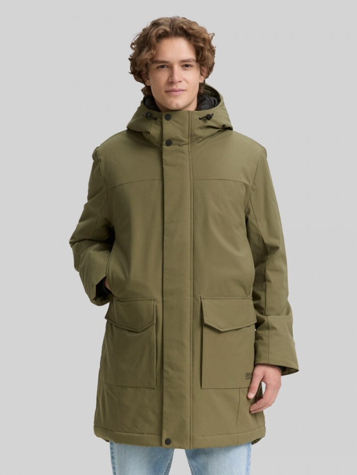 Tom Tailor Parka mit wasserabweisender Funktion - Jungle Soil Green Tom Tailor Parka mit wasserabweisender Funktion - Jungle Soil Green