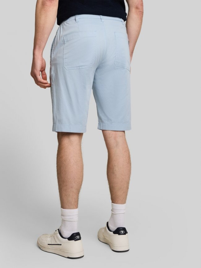 Tom Tailor Chino Shorts mit Kordelzug - Light Blue Grey Tom Tailor Chino Shorts mit Kordelzug - Light Blue Grey