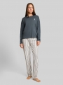 Tom Tailor Pyjama-Set mit Streifenmuster aus Baumwolle - Green-medium-stripes Tom Tailor Pyjama-Set mit Streifenmuster aus Baumwolle - Green-medium-stripes