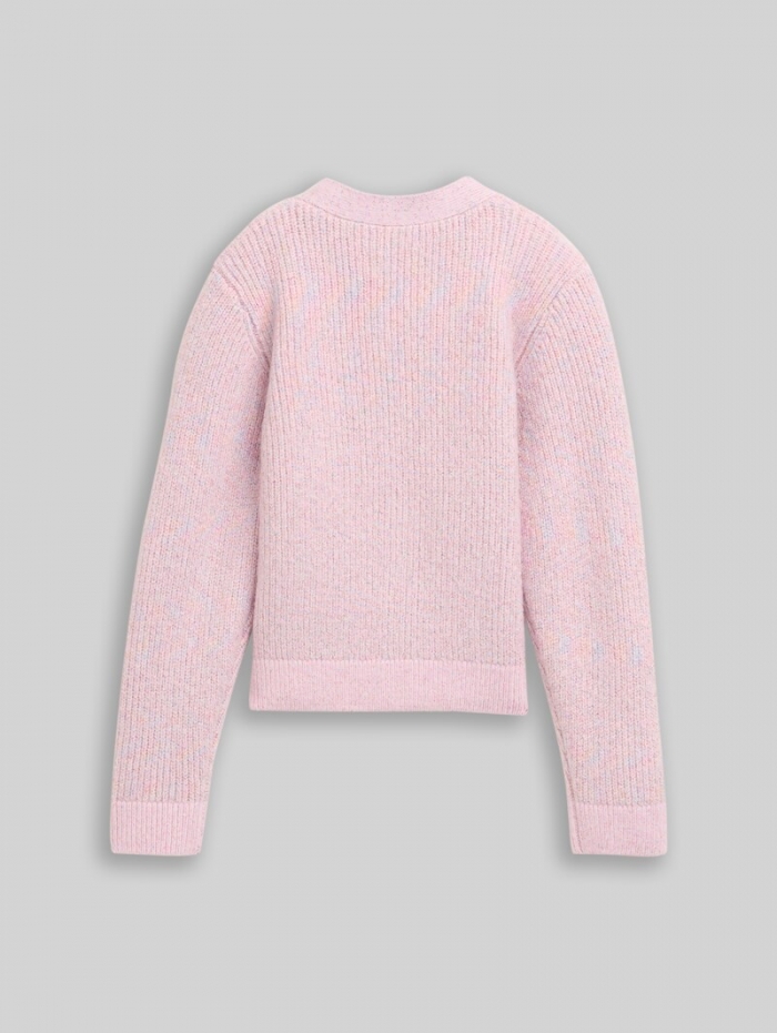 Tom Tailor Cardigan mit leichten Ballonärmeln - Peachskin Tom Tailor Cardigan mit leichten Ballonärmeln - Peachskin