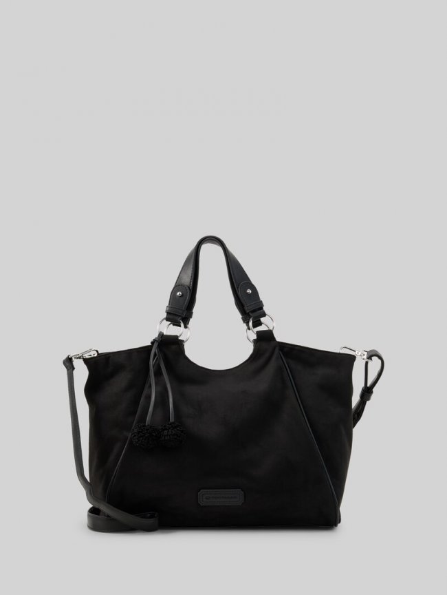 Tom Tailor TTIDRA L Shopper mit Ziernähten - Schwarz / Black Tom Tailor TTIDRA L Shopper mit Ziernähten - Schwarz / Black