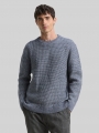 Tom Tailor Strickpullover mit Wollanteil - Navy Melange White Core Tom Tailor Strickpullover mit Wollanteil - Navy Melange White Core