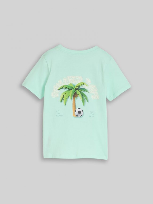 Tom Tailor T-Shirt mit Foto-Print - Light Bay Green Tom Tailor T-Shirt mit Foto-Print - Light Bay Green