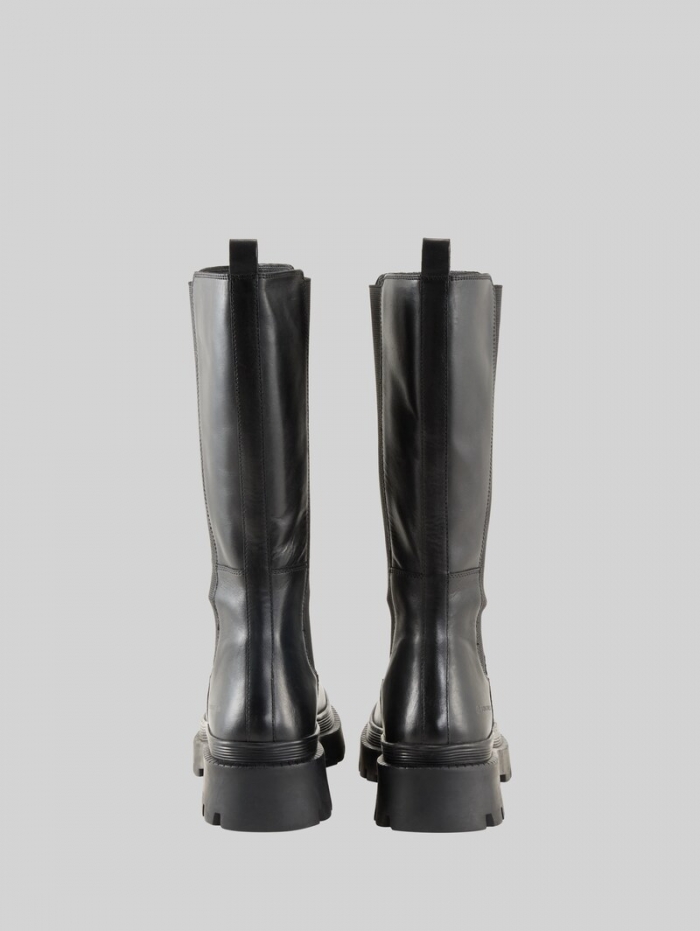 Tom Tailor Gefütterte Stiefel aus Leder - Black Tom Tailor Gefütterte Stiefel aus Leder - Black