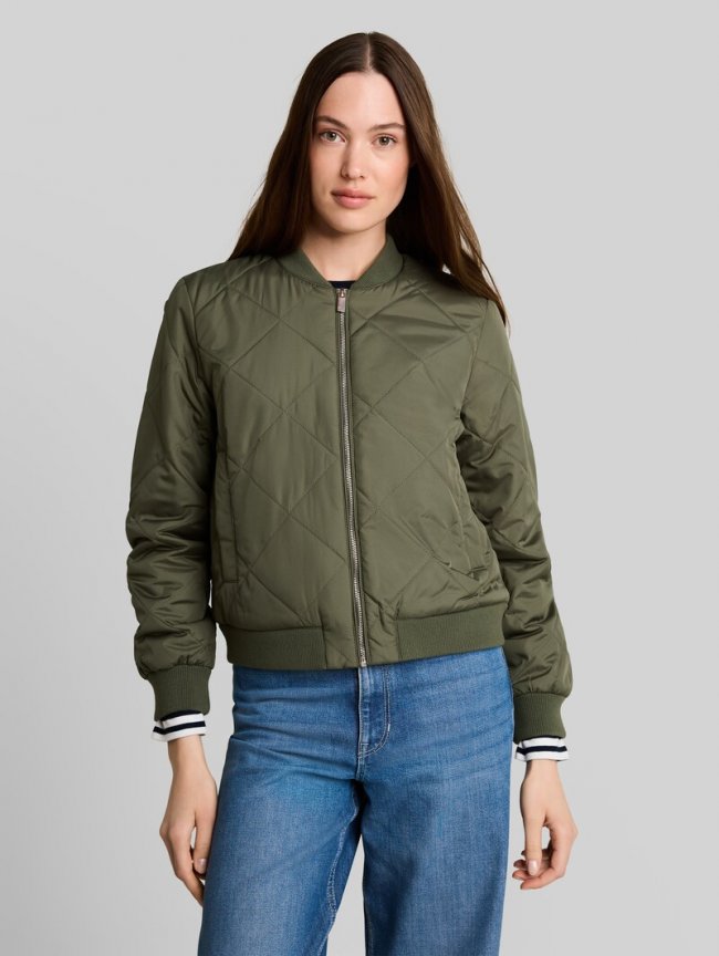 Tom Tailor Steppjacke mit Bomberkragen - Urban Olive Green Tom Tailor Steppjacke mit Bomberkragen - Urban Olive Green