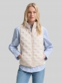 Tom Tailor Lightweight Steppweste mit Stehkragen - Cold Beige Tom Tailor Lightweight Steppweste mit Stehkragen - Cold Beige