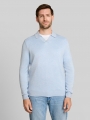 Tom Tailor Strickpullover mit Polokragen - Pale Blue Mélange Tom Tailor Strickpullover mit Polokragen - Pale Blue Mélange