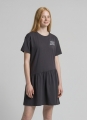Tom Tailor Mini-Kleid mit Print - Coal Grey Tom Tailor Mini-Kleid mit Print - Coal Grey