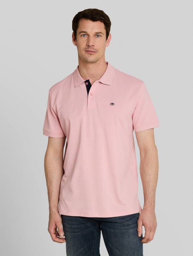 Tom Tailor Piqué Poloshirt mit Logo-Stickerei - Twinkle Pink Tom Tailor Piqué Poloshirt mit Logo-Stickerei - Twinkle Pink