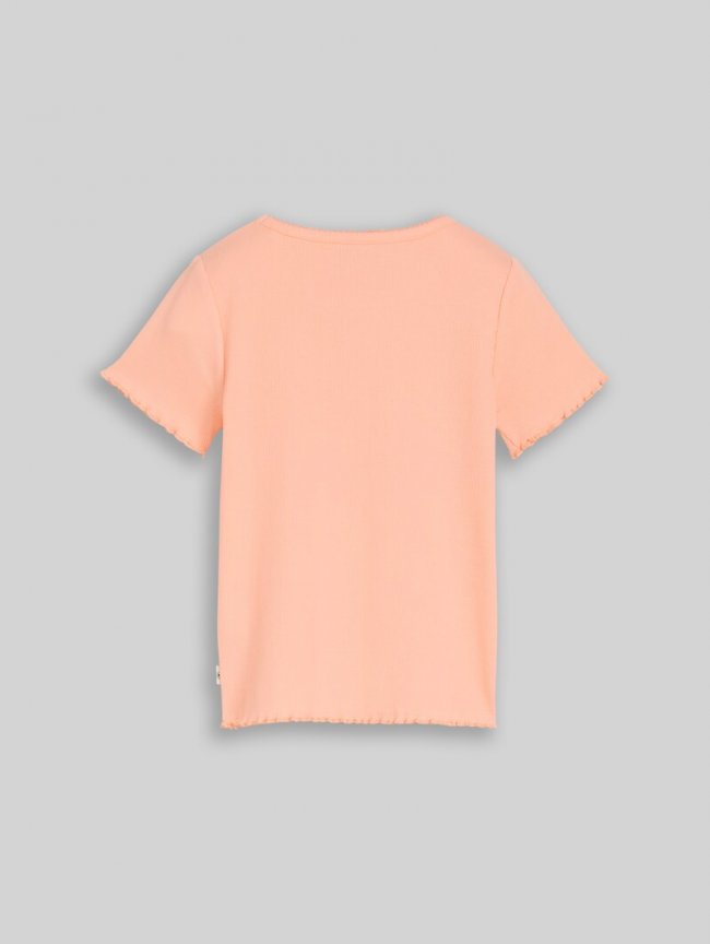 Tom Tailor T-Shirt mit Stickerei - Peach Bloom Tom Tailor T-Shirt mit Stickerei - Peach Bloom