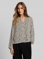 Tom Tailor Bluse mit Muster - Beige Brown Leo Print