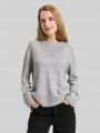 Tom Tailor Loose Fit Strickpullover - Medium Silver Grey Melange Tom Tailor Loose Fit Strickpullover - Medium Silver Grey Melange