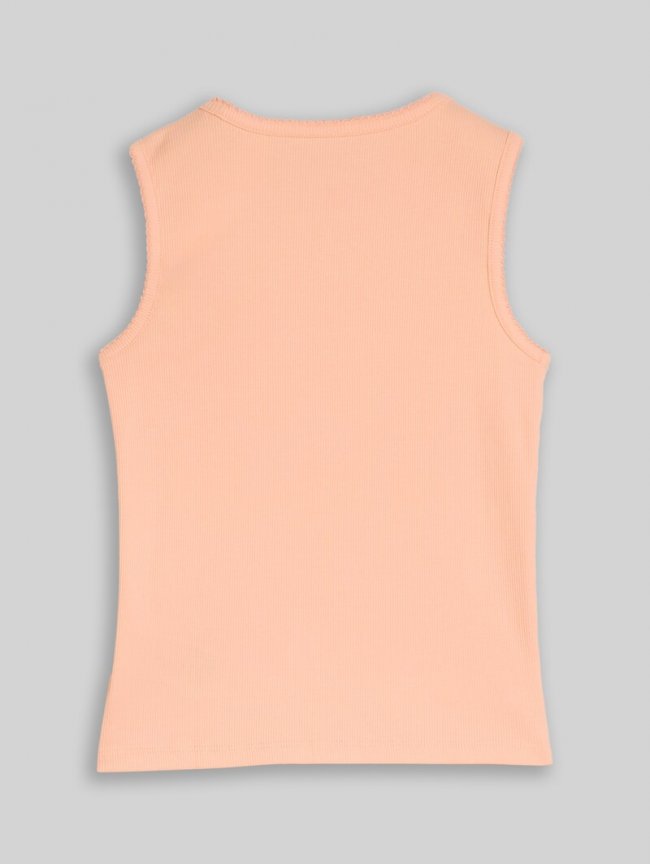 Tom Tailor Basic Ripp Top - Peach Bloom Tom Tailor Basic Ripp Top - Peach Bloom