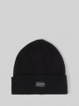 Tom Tailor Beanie Mütze mit Logo-Badge - Black Tom Tailor Beanie Mütze mit Logo-Badge - Black
