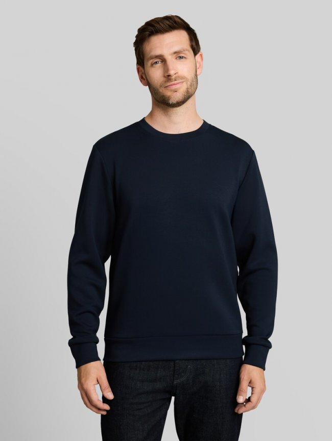 Tom Tailor Basic Scuba Sweatshirt - Sky Captain Blue Tom Tailor Basic Scuba Sweatshirt - Sky Captain Blue