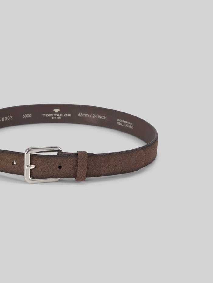Tom Tailor TTDAISY Kids schmaler Gürtel mit eckiger Dornschließe - Brown Uni Tom Tailor TTDAISY Kids schmaler Gürtel mit eckiger Dornschließe - Brown Uni