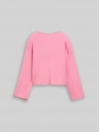 Tom Tailor Cropped Strickpullover mit gerollten Saumkanten - Soft Blush Rose