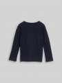 Tom Tailor Langarmshirt mit Wendepailletten - Sky Captain Blue