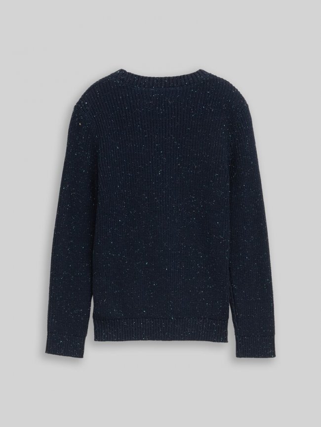 Tom Tailor Strickpullover aus Noppengarn - Sky Captain Blue Tom Tailor Strickpullover aus Noppengarn - Sky Captain Blue