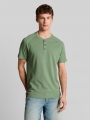 Tom Tailor Henley T-Shirt mit Waffelstruktur - Sea Spray Tom Tailor Henley T-Shirt mit Waffelstruktur - Sea Spray