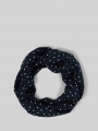 Tom Tailor Loop-Schal mit Muster - Navy White Small Dot Design