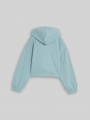 Tom Tailor Cropped Hoodie Sweatjacke mit Kordelzug - Tourmaline Tom Tailor Cropped Hoodie Sweatjacke mit Kordelzug - Tourmaline