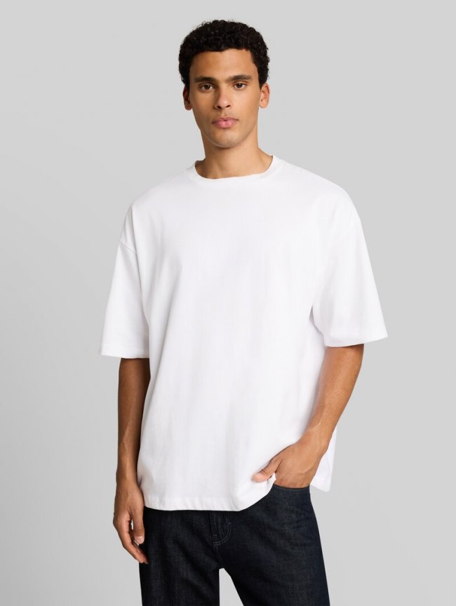 Tom Tailor Oversize T-Shirt aus Baumwolle - White Tom Tailor Oversize T-Shirt aus Baumwolle - White
