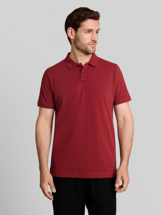 Tom Tailor Piqué Poloshirt mit Logo-Stickerei - Pear Red Tom Tailor Piqué Poloshirt mit Logo-Stickerei - Pear Red