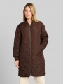 Tom Tailor Steppmantel mit Bomberkragen - Cool Dark Brown