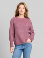 Tom Tailor Relaxed Fit Strickpullover - Dusty Berry Mouline Tom Tailor Relaxed Fit Strickpullover - Dusty Berry Mouline
