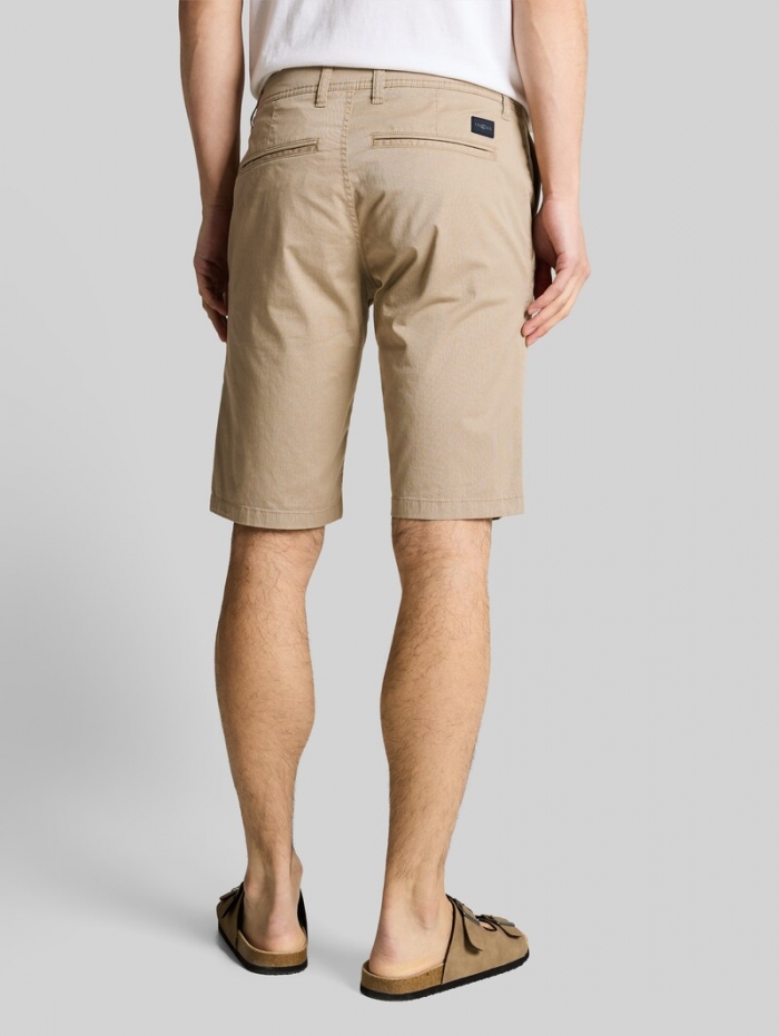 Tom Tailor TTSLIM Chino Shorts - Beige Mini Geometric Print Tom Tailor TTSLIM Chino Shorts - Beige Mini Geometric Print