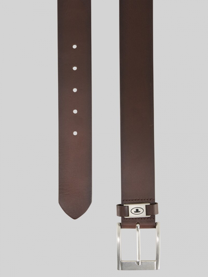 Tom Tailor TTNATHAN Ledergürtel mit eckiger Dornschließe - Brown Uni Tom Tailor TTNATHAN Ledergürtel mit eckiger Dornschließe - Brown Uni
