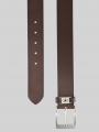 Tom Tailor TTNATHAN Ledergürtel mit eckiger Dornschließe - Brown Uni Tom Tailor TTNATHAN Ledergürtel mit eckiger Dornschließe - Brown Uni