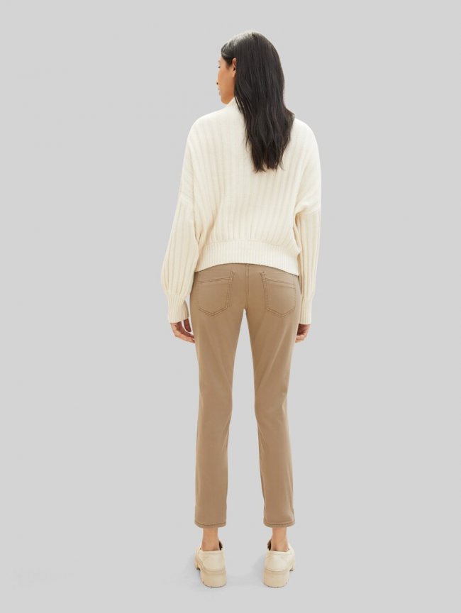 Tom Tailor Tapered Relaxed Hose - Dark Sepia Tom Tailor Tapered Relaxed Hose - Dark Sepia