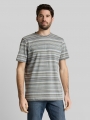 Tom Tailor T-Shirt mit Streifenmuster - Olive Orange Multicolor Stripe Tom Tailor T-Shirt mit Streifenmuster - Olive Orange Multicolor Stripe